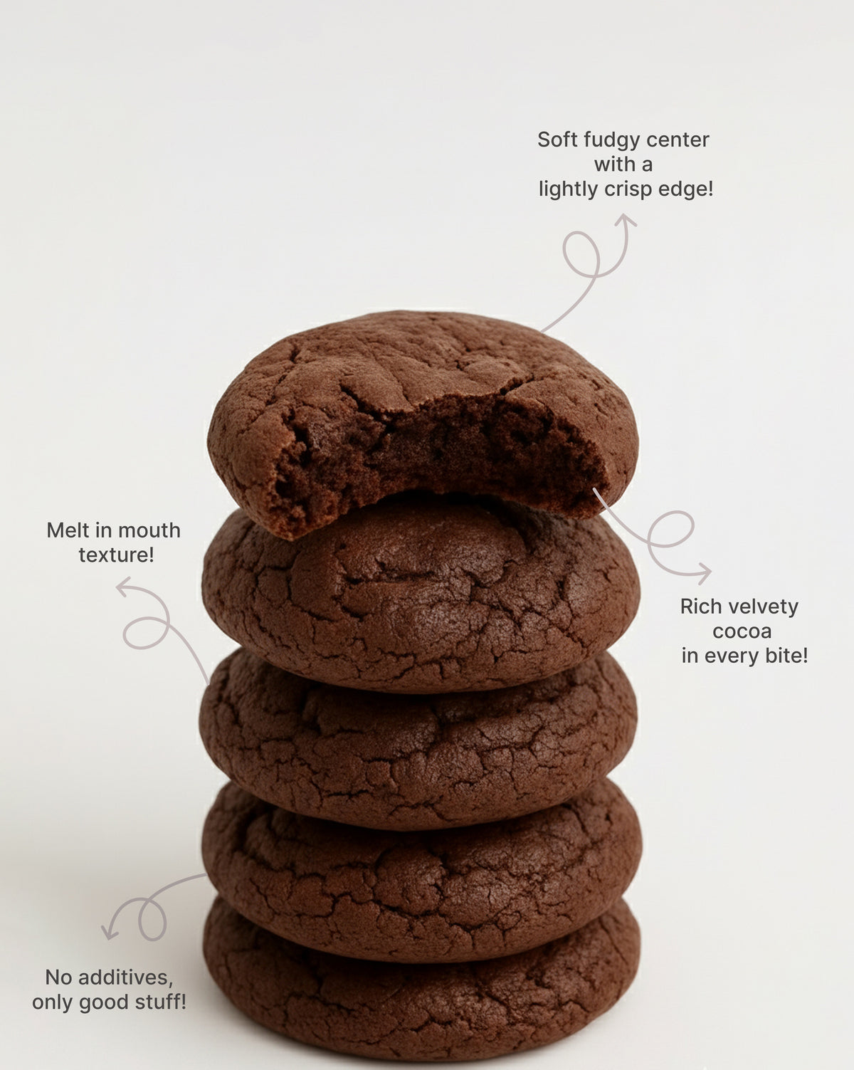 Double Chocolate Cookies (Pack of 4)
