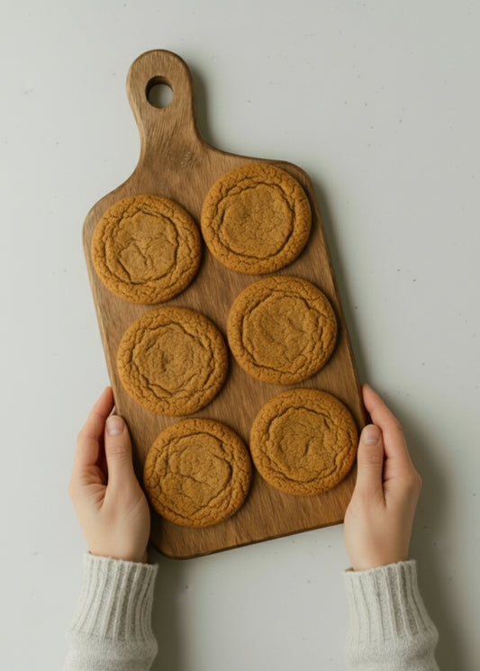 Ginger Cardamom Rose Cookies (Pack of 4)