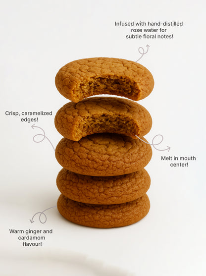 Ginger Cardamom Rose Cookie