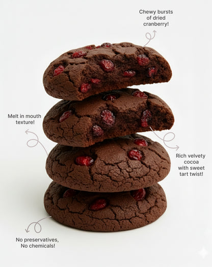 Double Chocolate Cranberry Cookie
